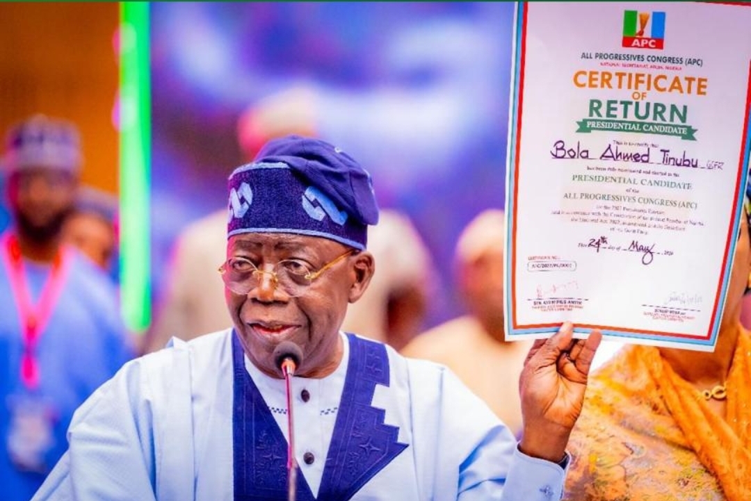 RHGM CONGRATULATE PRESIDENT BOLA AHMED TINUBU ON HIS VICTORY AT THE APC PRESIDENTIAL PRIMARY ELECTION